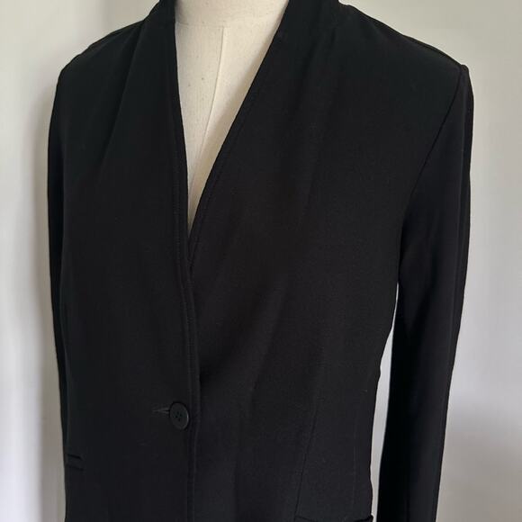 Eileen Fisher Black Stretch Knit Blazer - XS - Picture 3 of 5